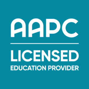 Image of the A+ Revenue Cycle Training logo, featuring online website courses designed to support professional development in revenue cycle management.